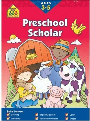 Preschool Scholar skill areas include Ages 3-5