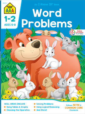 Word Problems 1-2 ages 6-8 an i know it WB