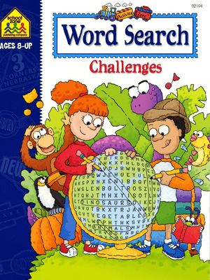 Word Search Challenges Activity Zone Workbook Age