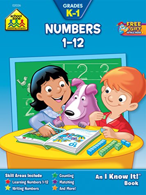 Numbers 1 to 12 Workbook Grades K-1